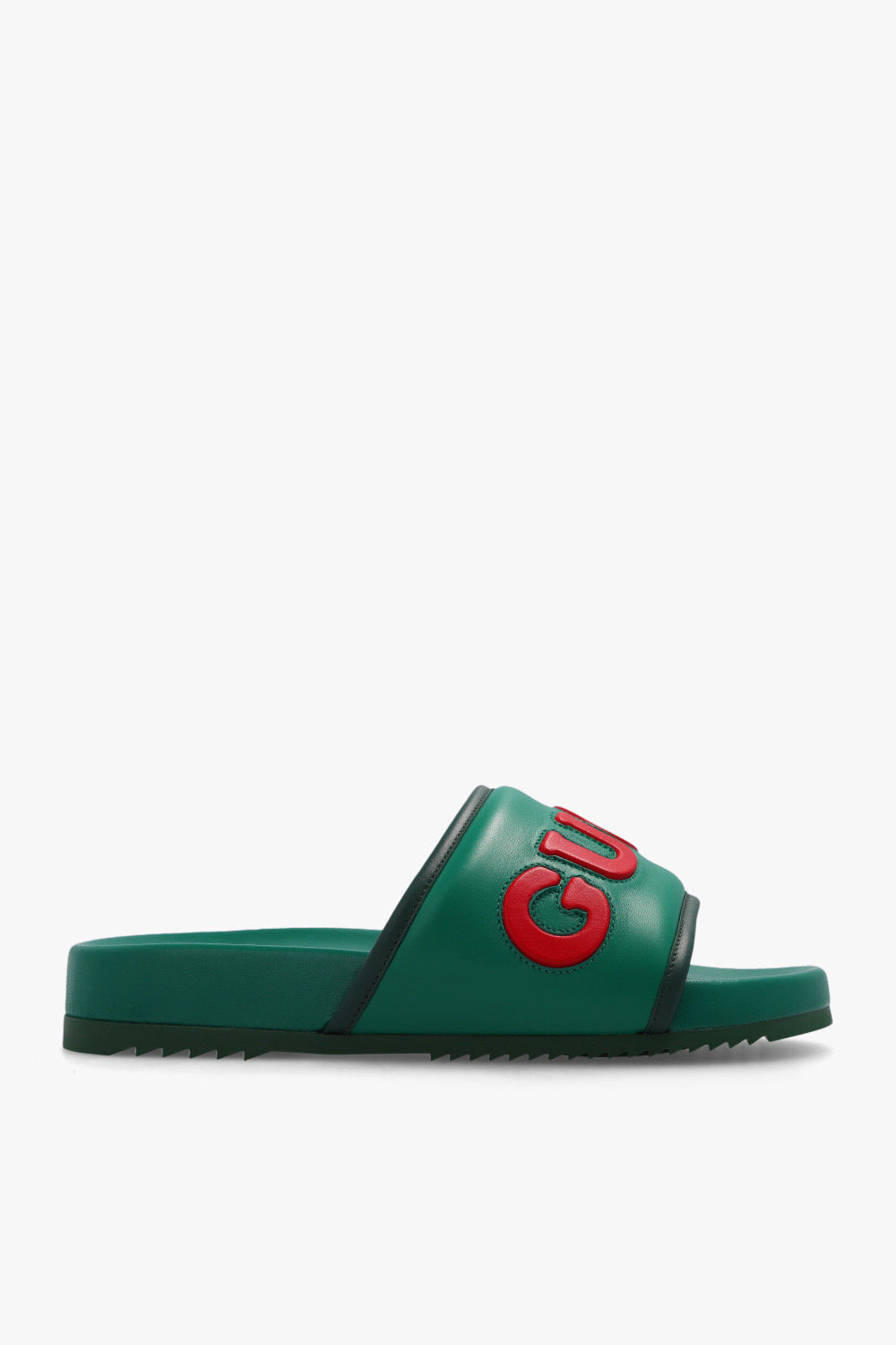 Green gucci deals flip flops